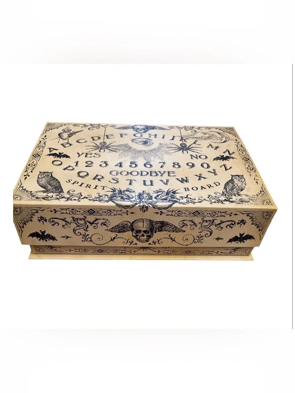 Punch Studio | Creepy Decor Nesting Book Box Shelf Storage Pale OuijiaBoard NWT
